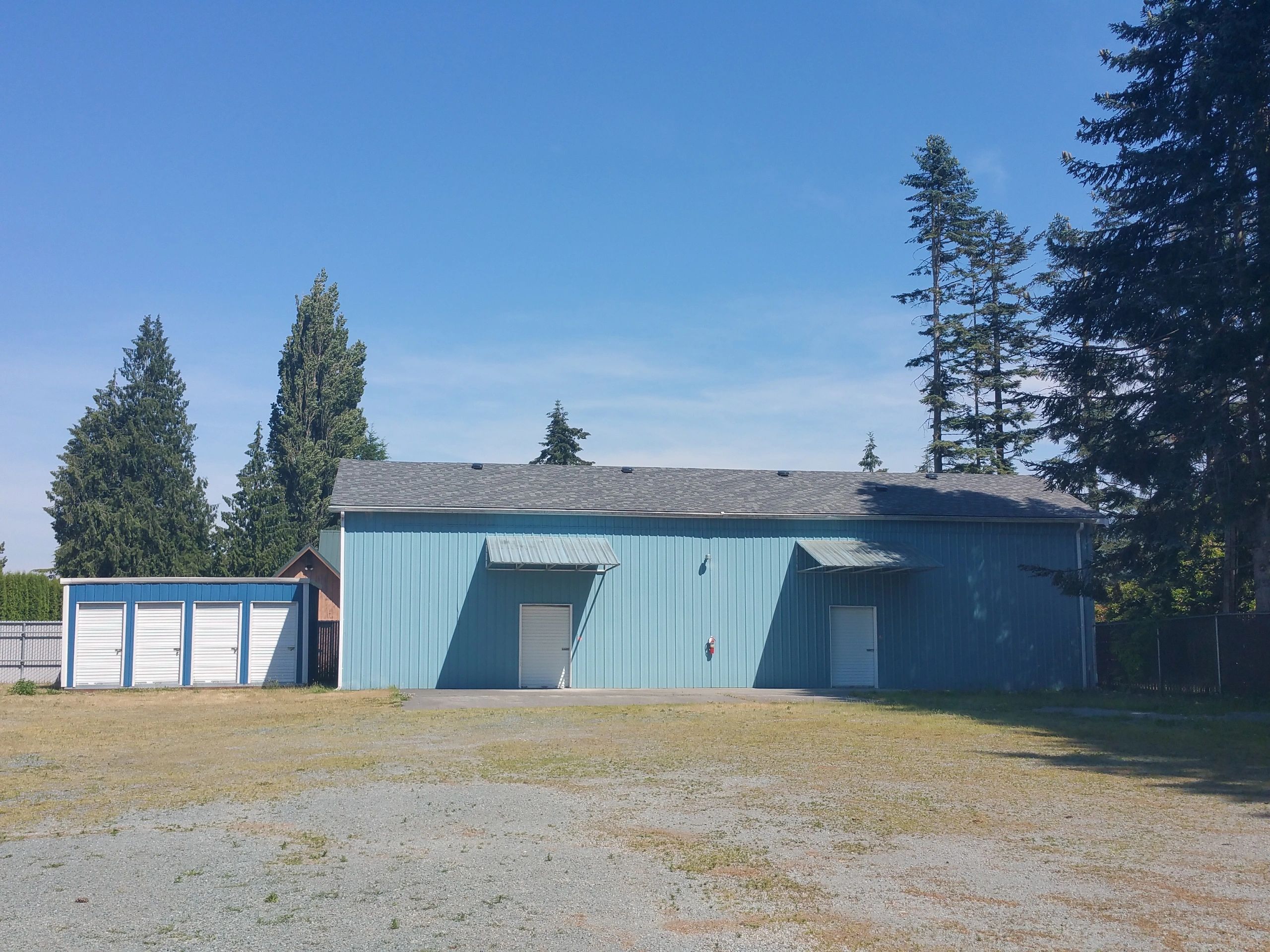 E F and O rows storage buildings